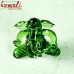 Emerald Ganesha - Borosilicate Glass Statue Flameworking - Wedding Gifts