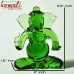 Emerald Ganesha - Borosilicate Glass Statue Flameworking - Wedding Gifts