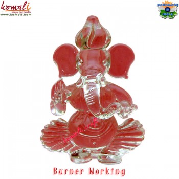 Burnerwork Clear Glass Ganesha Large Size