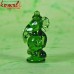 Jade Crystal Green Ganesha Murti - Borosilicate Glass Flameworking Wedding Favors