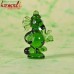 Jade Crystal Green Ganesha Murti - Borosilicate Glass Flameworking Wedding Favors