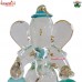 Leaf Ganesha Green Glass Ganesh Murti Idol for Wedding Gifts Favors Return Gifts Custom Packing