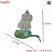 Leaf Ganesha Green Glass Ganesh Murti Idol for Wedding Gifts Favors Return Gifts Custom Packing