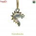 Vintage Style Horse Head Pendant, Transparent Glass Flameworking Handmade Jewellery