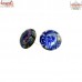 Blue Whirlpool - Handmade Glass Ear Ring