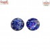 Blue Whirlpool - Handmade Glass Ear Ring