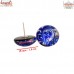 Blue Whirlpool - Handmade Glass Ear Ring