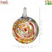 Multi-Color Whirlpool Pendant - Glass Jewelry