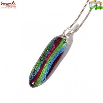 Handmade Long Pendant - Glass Burnerwork Customized Glass Jewelry