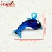 Dolphin Pendant - Handmade Glass Jewelry Custom Colors