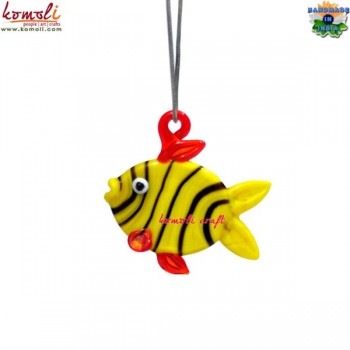 Yellow Glass Fish Pendant - Custom Designs