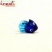 Blue Cute Fish - Handmade Glass Pendant Jewelry