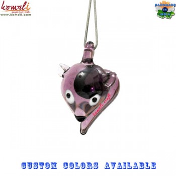 Squirrel Glass Jewellery Pendant - Handmade Blown Working Glass Jewelry Customized Colors Shapes and Sizes