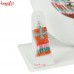 Multi Color Glass Seed Bead Necklace & Earring Jewelry - Holy Cross Design