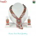 Multi Color Glass Seed Bead Necklace & Earring Jewelry - Holy Cross Design