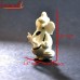 Milky White Ganesha - Handcrafted Glass Sculpture 