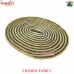 Jute Coaster Placemat Set - Green Circular Spiral Design