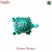 Aqua Turtle Decorative Theme Based Door Pull Knob - Resin Knobs - Custom Manufacturing