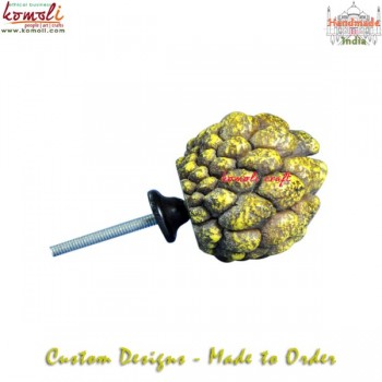 Pine Cone Custom Design Resin Drawer Pull and Knobs - Customization Available