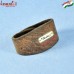 Brown Mens Wide Leather Bracelet with Stamped Metal Plate - Custom GA Bracelet
