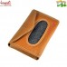 Car Tissue Holder on Sun Visor - Car Sun Shading Tissue Holder - Genuine Leather (Beige)