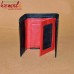 Red Black - Two Tone Genuine Leather Wallet