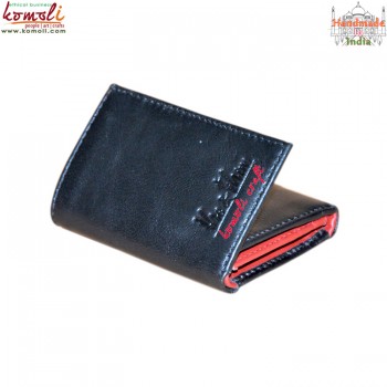 Red Black - Two Tone Genuine Leather Wallet