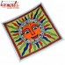 Illustration of Sun - Iconic Madhubani (Mithila) Painting - Folk Art