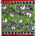 Intricate Green Ocean and Fish Family Folk Madhubani (Mithila) Painting (Large)