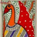 Peacock Twinees - Folk Madhubani (Mithila) Painting (Large)