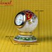 Astonishing Beautiful Kundan Work Table Top Quartz Watch - Marble Decorative Artifact