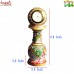 Bright and Striking Kundanwork - Marble Pillar Watch - Desk Decorative Quartz Watch