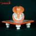 Bhargav Ganesha on Chowki - Colorful Marble Artifact