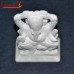 Iconic White Marble Ganesha Statue Fine Hand Carving