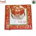 Chowki Ganesha - Vibrant Red - Marble Articraft