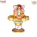 Colorful Marble Revolving Ganesha Diwali Wedding Gifts