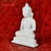 Ruminative Lord Mahaveer White Marble Hand Carved Statue