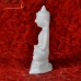 Ruminative Lord Mahaveer White Marble Hand Carved Statue