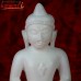 Ruminative Lord Mahaveer White Marble Hand Carved Statue