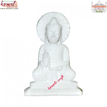 White Marble Buddha