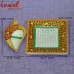 Square Shape Marble Puja Thali with Kumkum Holder of Shankha Shape, Indian Wedding Gifts Favors