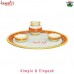 Elegant Puja Thali - Marble and Kundanwork Puja Thali Wedding Gifts Decoration