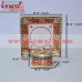 Blue Round Marble Dry Fruit Serving Container with Lid and Marble Tray - Kundanworking