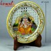 Miniature Painting of Ganesh on Marble Plate with Jaali Work
