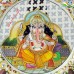 Miniature Painting of Ganesh on Marble Plate with Jaali Work