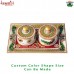 Peacock Design Twin Set Hand Painted Kundan Working Marble Dry Fruit Container Box