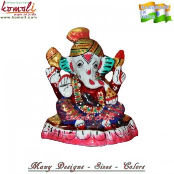 Chaturbhuj Ganesha - Fabulous Meenakari (Enamel) Work