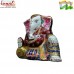 Resting Ganesha Murti - Colourful Meenakari (Enamel) Work For Home Decoration & Wedding Favors