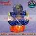Chaturbhuj Ganesha with Large Crown - Vibrant Meenakari (Enamel) Work