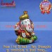 Small Pagadi Ganesha Murti Statue- Vibrant Meenakari (Enamel) Work